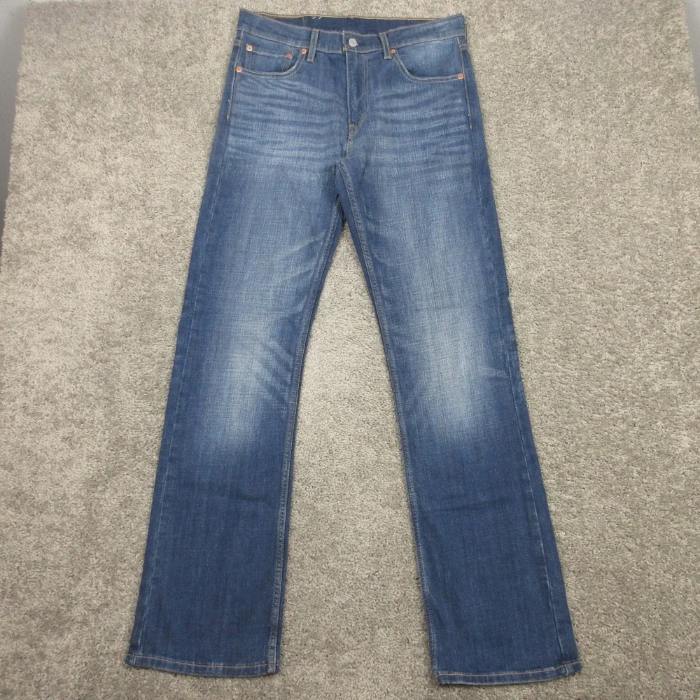 Levis Jeans Mens 32x34 Blue 527 Bootcut Western Cowboy Rodeo Ranch Denim Pants
